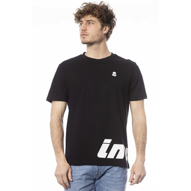 Invicta Herren T-Shirt aus schwarzer Baumwolle