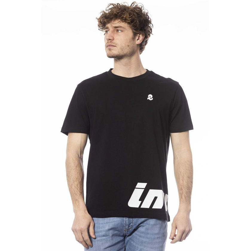 Invicta Herren T-Shirt aus schwarzer Baumwolle