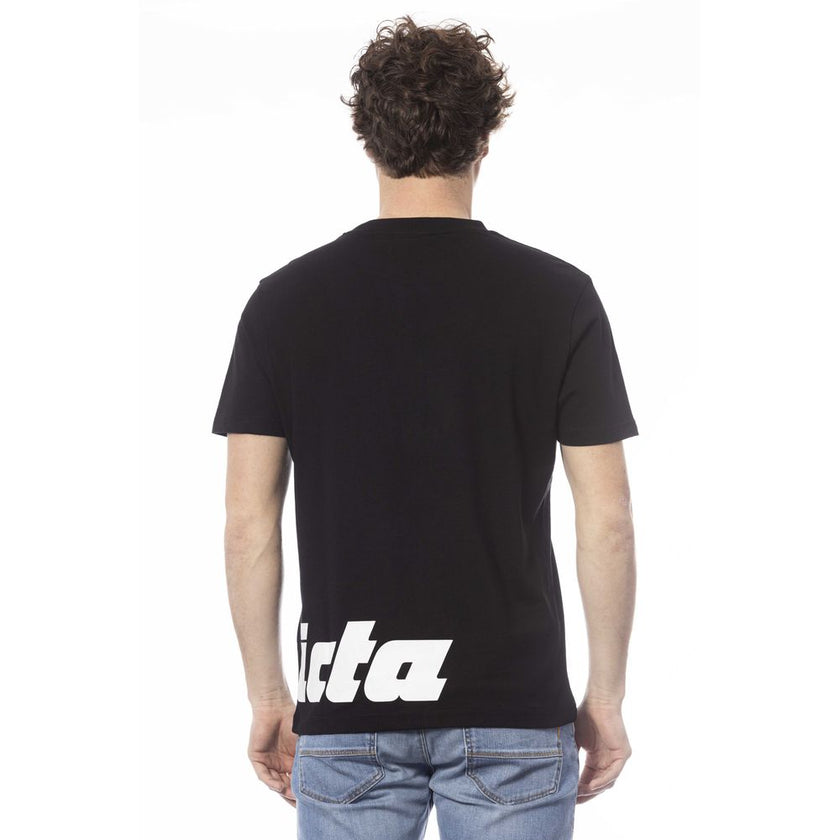 Invicta Herren T-Shirt aus schwarzer Baumwolle