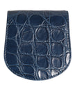 Dolce & Gabbana Blaue exotische Haut Münz-Kondom-Etui Halter Tasche Portemonnaie