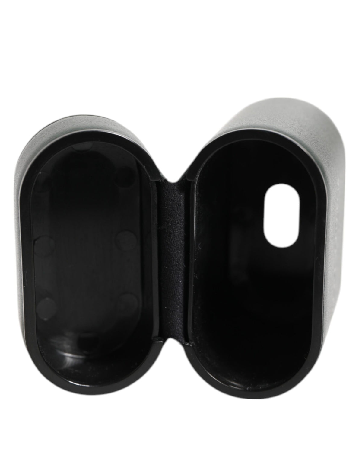 Dolce & Gabbana Black Leather Logo Print Flip Case Men's Airpods Case