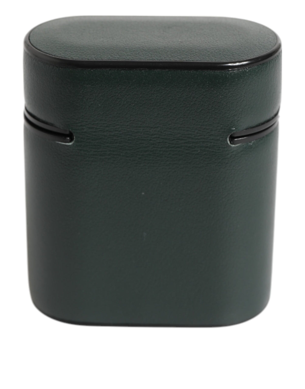 Dolce & Gabbana Black Leather Logo Print Flip Case Men's Airpods Case
