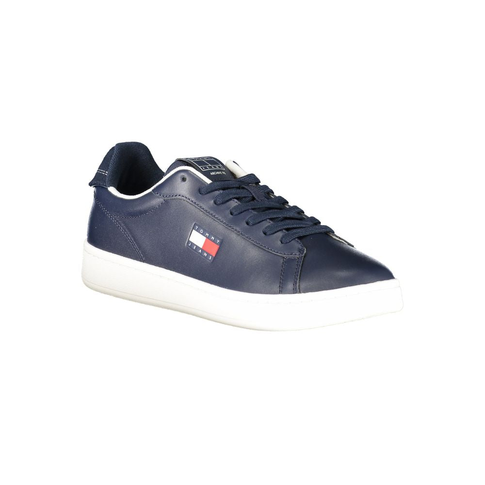 Tommy Hilfiger Men's Blue Polyurethane Sneakers