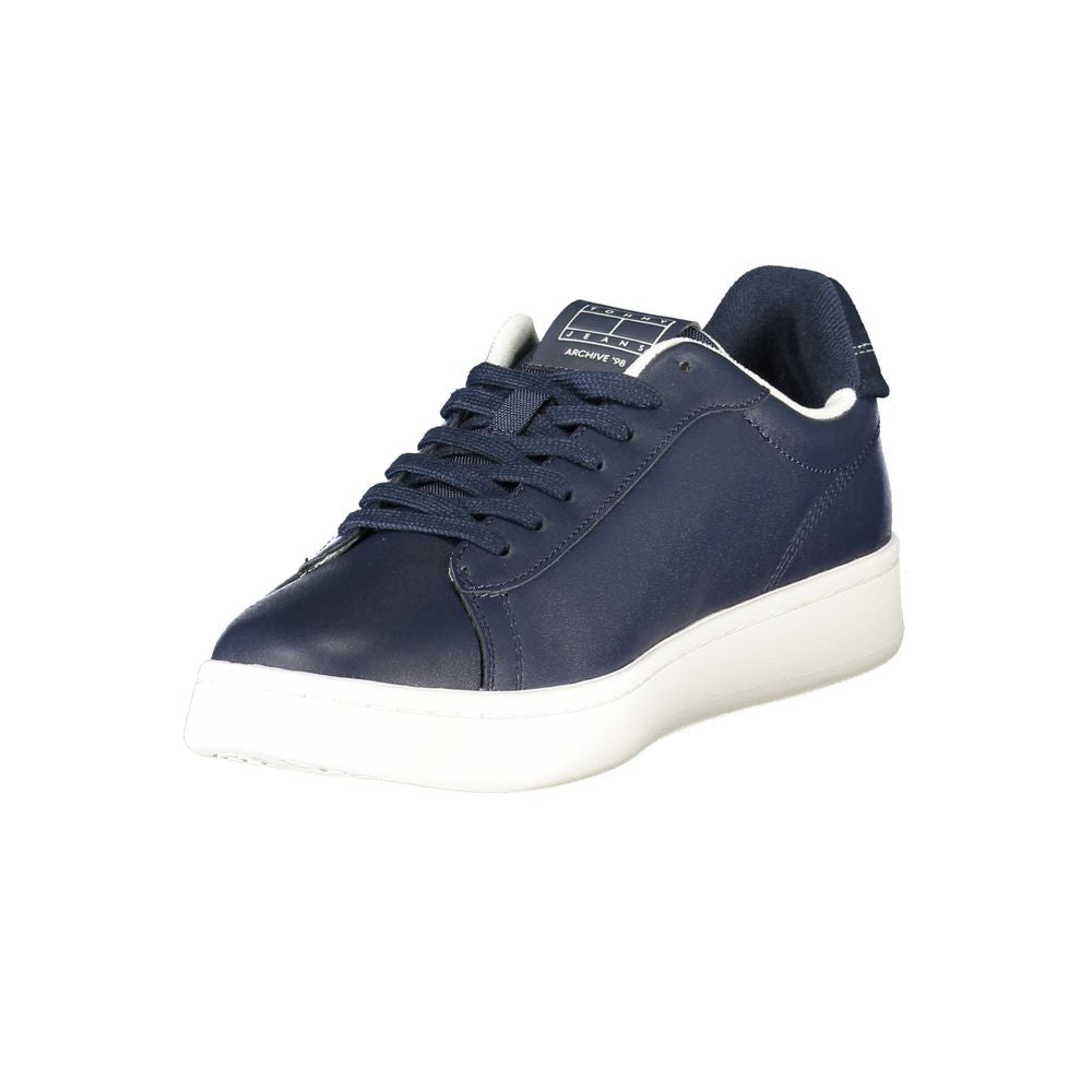Tommy Hilfiger Men's Blue Polyurethane Sneakers