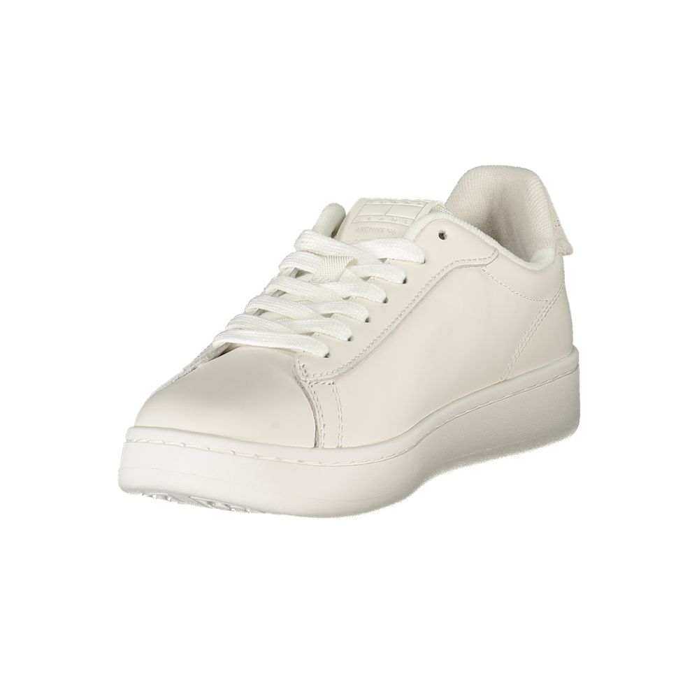 Tommy Hilfiger White Women's Polyurethane Sneakers