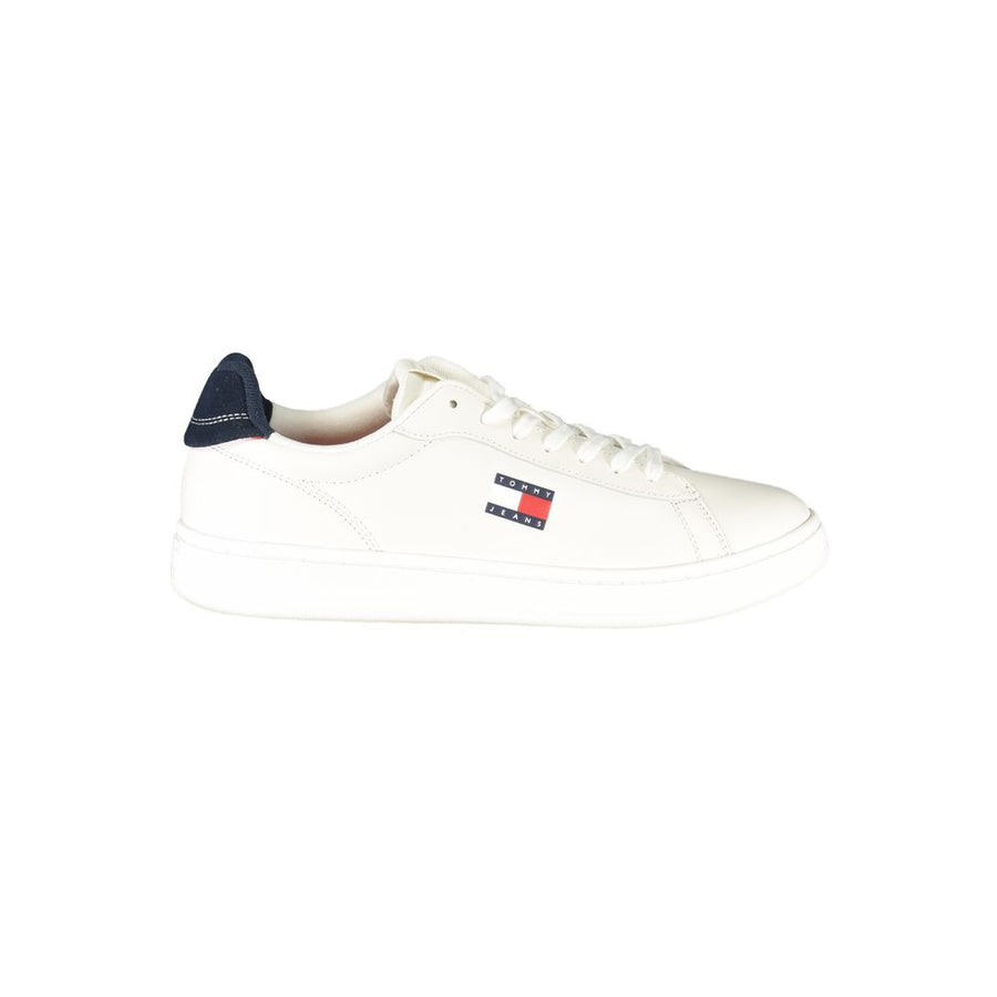 Tommy Hilfiger Men's White Polyurethane Sneakers