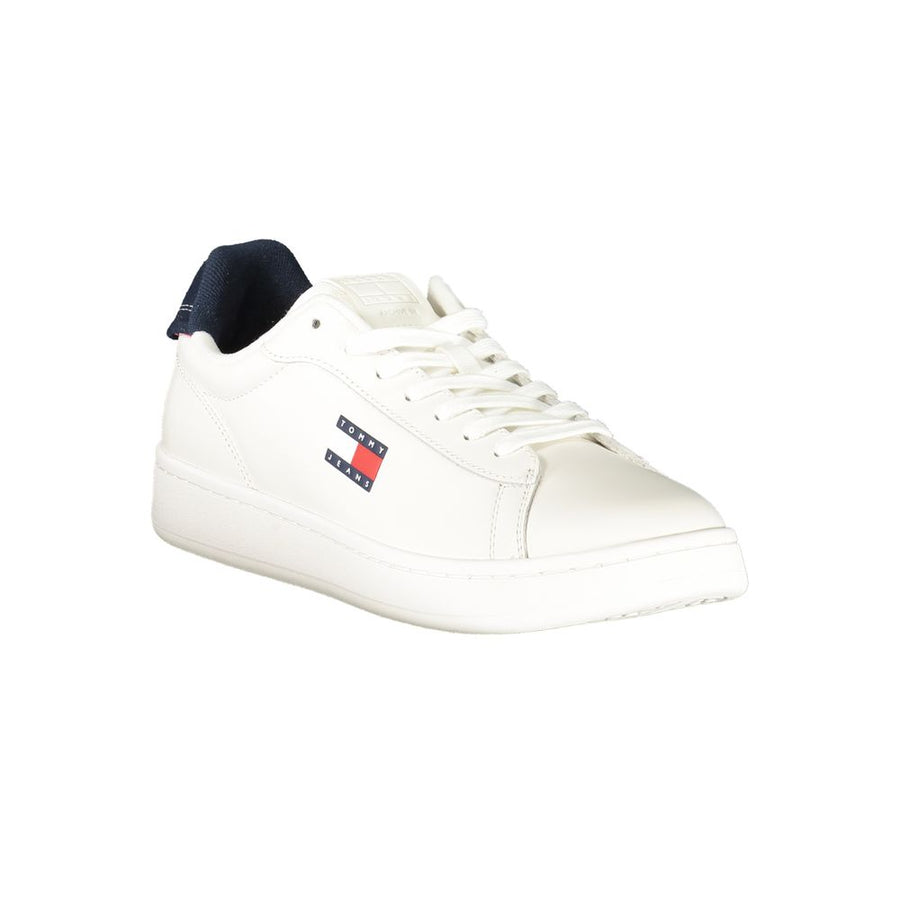 Tommy Hilfiger Men's White Polyurethane Sneakers