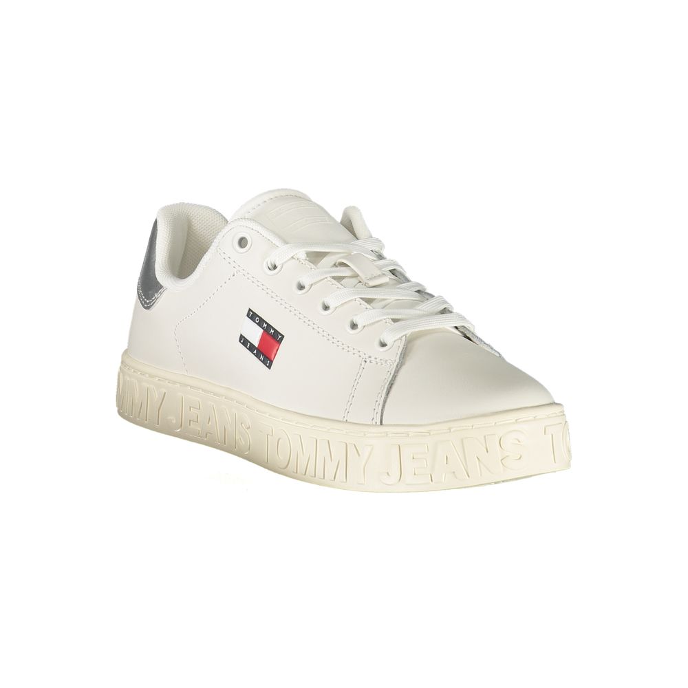 Tommy Hilfiger White Women's Polyurethane Sneakers