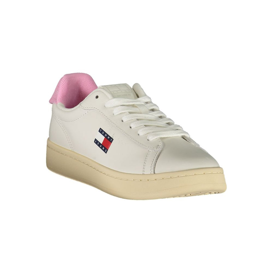 Tommy Hilfiger White Women's Polyurethane Sneakers