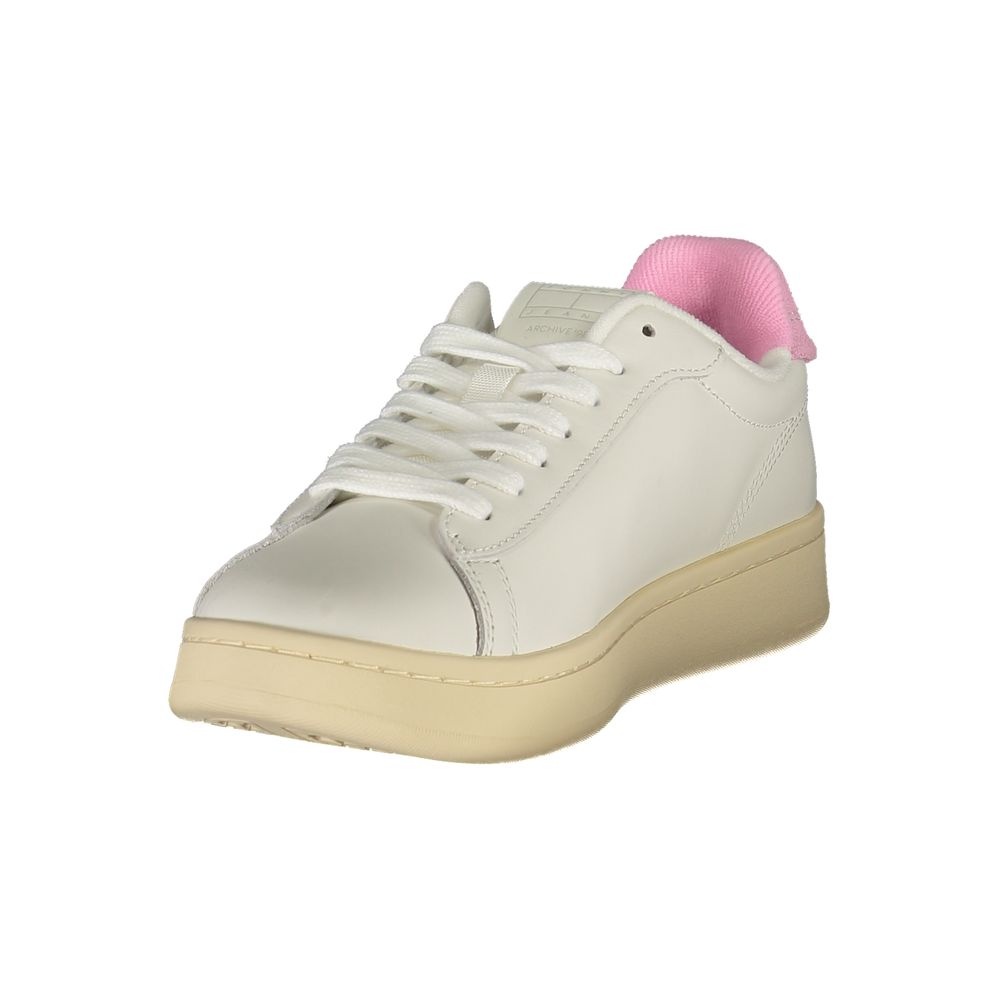 Tommy Hilfiger White Women's Polyurethane Sneakers