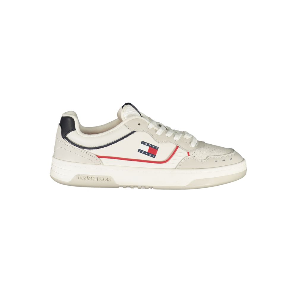 Tommy Hilfiger White Polyurethane Men's Sneaker