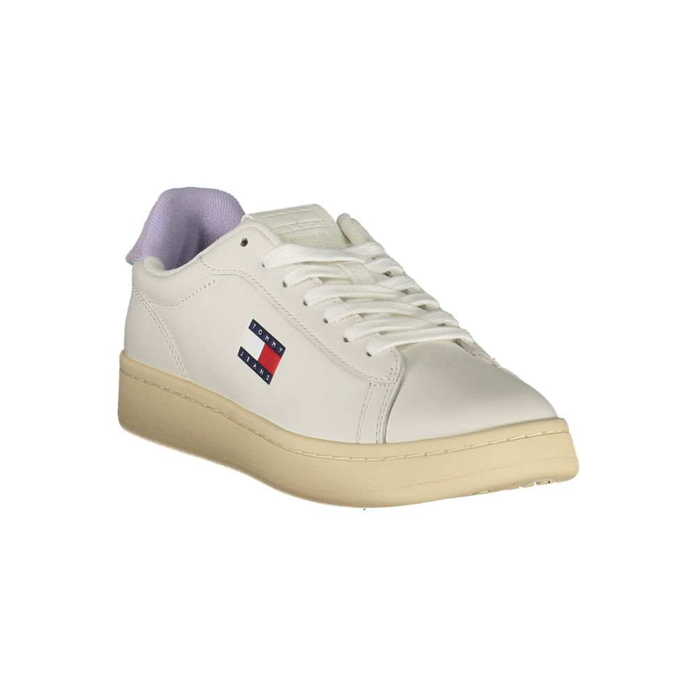 Tommy Hilfiger White Polyurethane Women's Sneaker