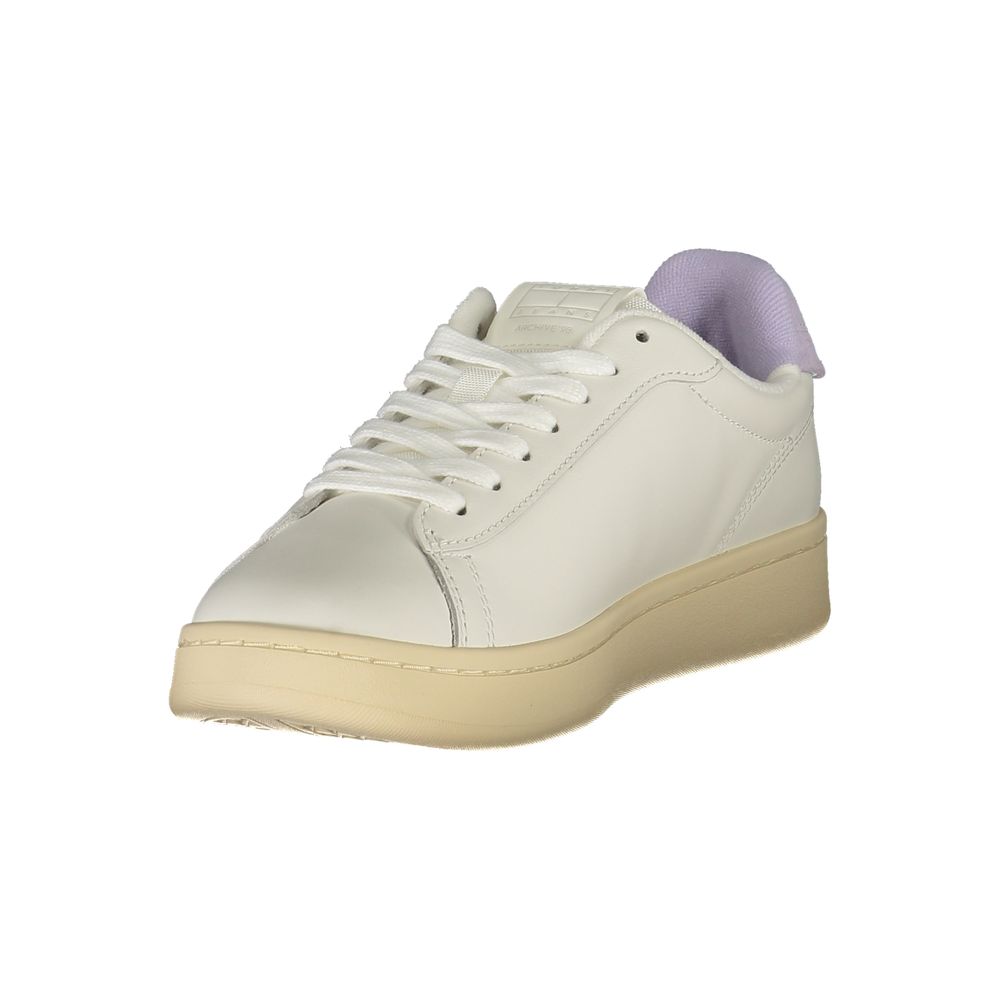 Tommy Hilfiger White Polyurethane Women's Sneaker