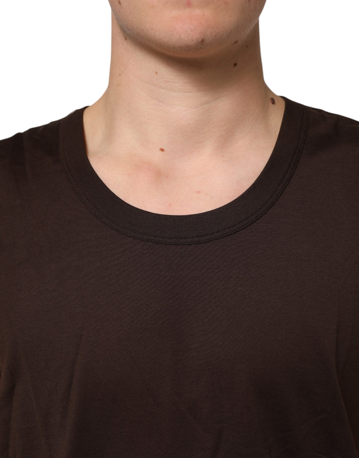 Dolce & Gabbana Brown Cotton Sleeveless Underwear Men's Tank Top