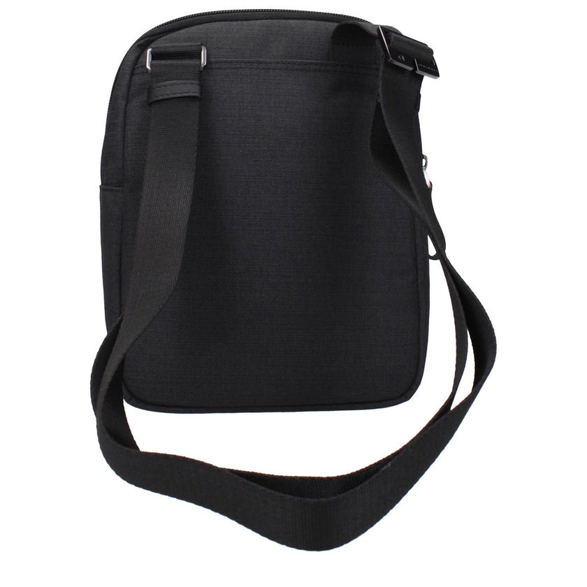 Piquadro Schwarze Umhängetasche aus Stoff