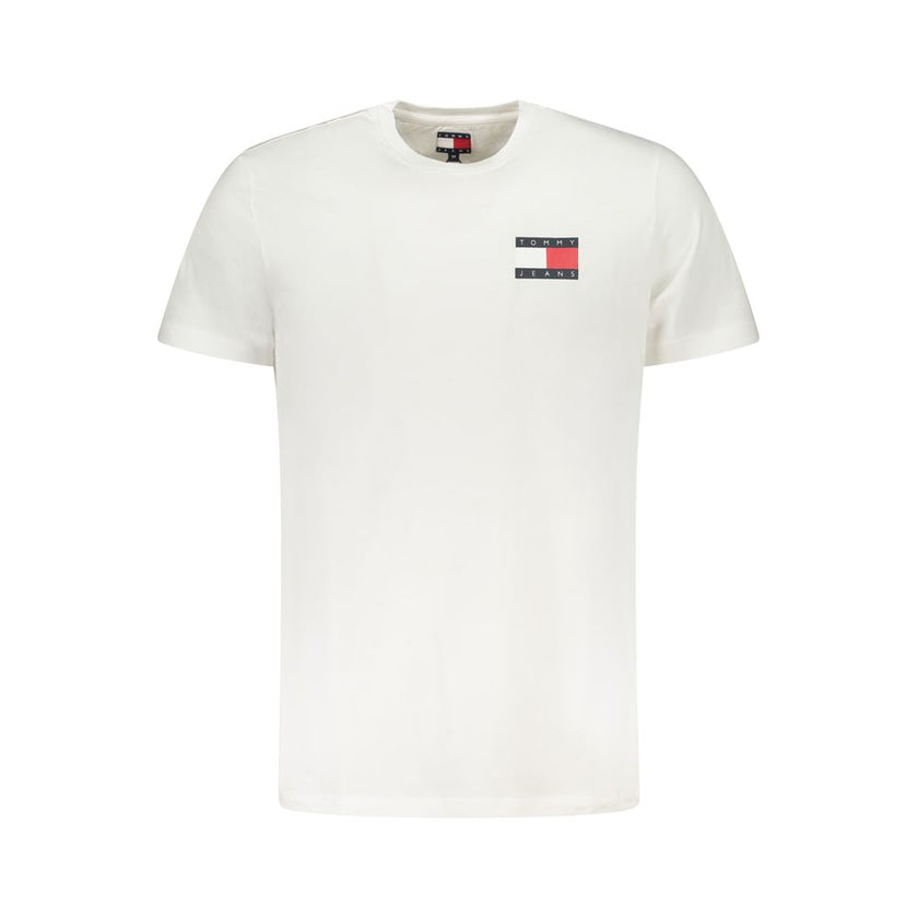 Tommy Hilfiger Weißes Herren-T-Shirt aus Baumwolle