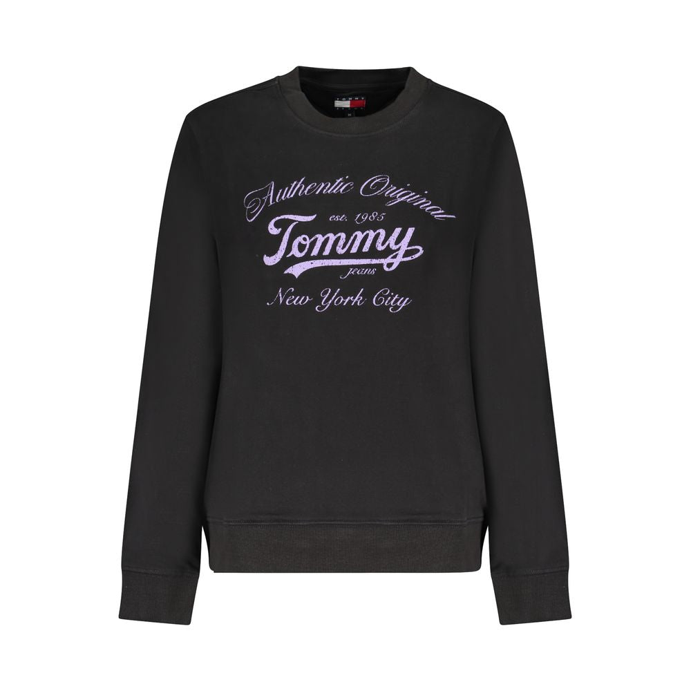 Tommy Hilfiger Schwarzer Baumwoll-Sweatshirt für Damen