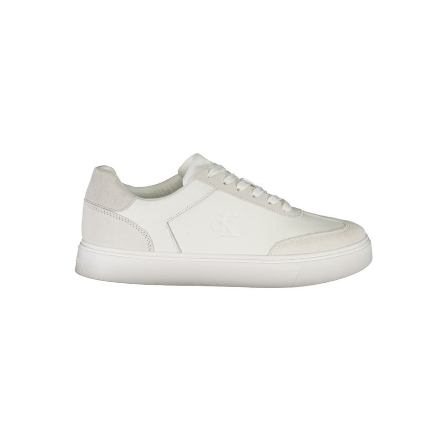 Calvin Klein Men's White Polyurethane Sneaker