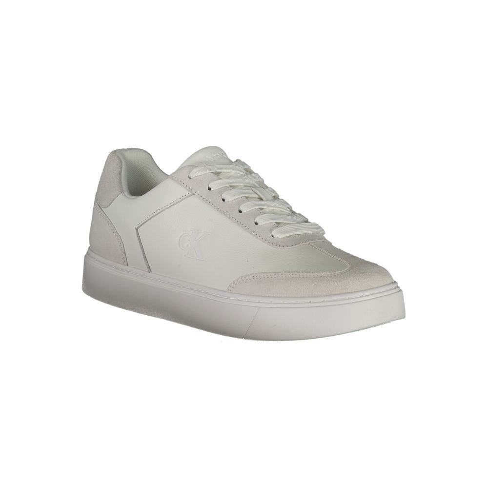 Calvin Klein Men's White Polyurethane Sneaker
