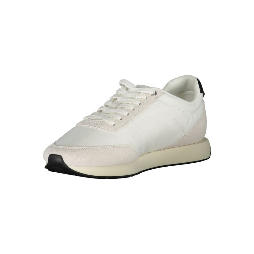 Calvin Klein Weiße Herren-Sneaker aus Polyester