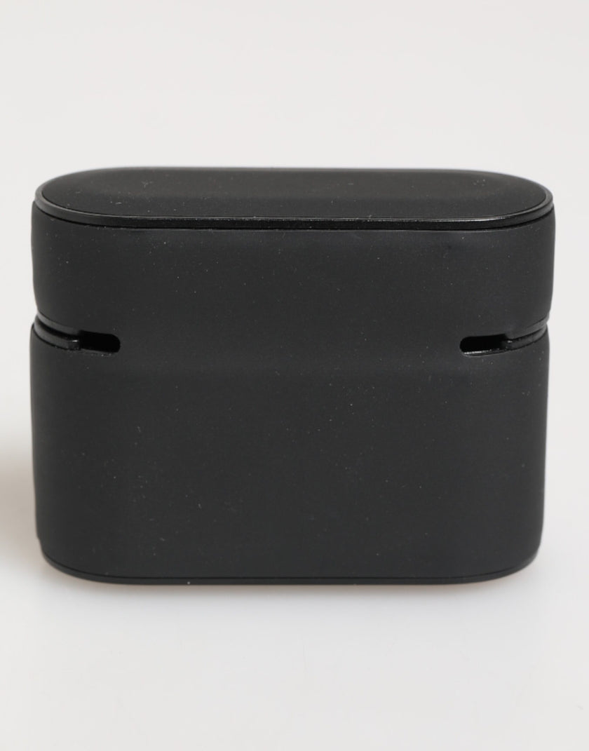 Dolce & Gabbana Schwarz Orange Gummi Logo Prägung Zubehör AirPods Hülle