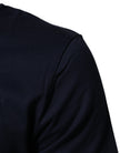 Dolce & Gabbana Herren-T-Shirt aus dunkelblauer Baumwolle mit DG-Logo-Print