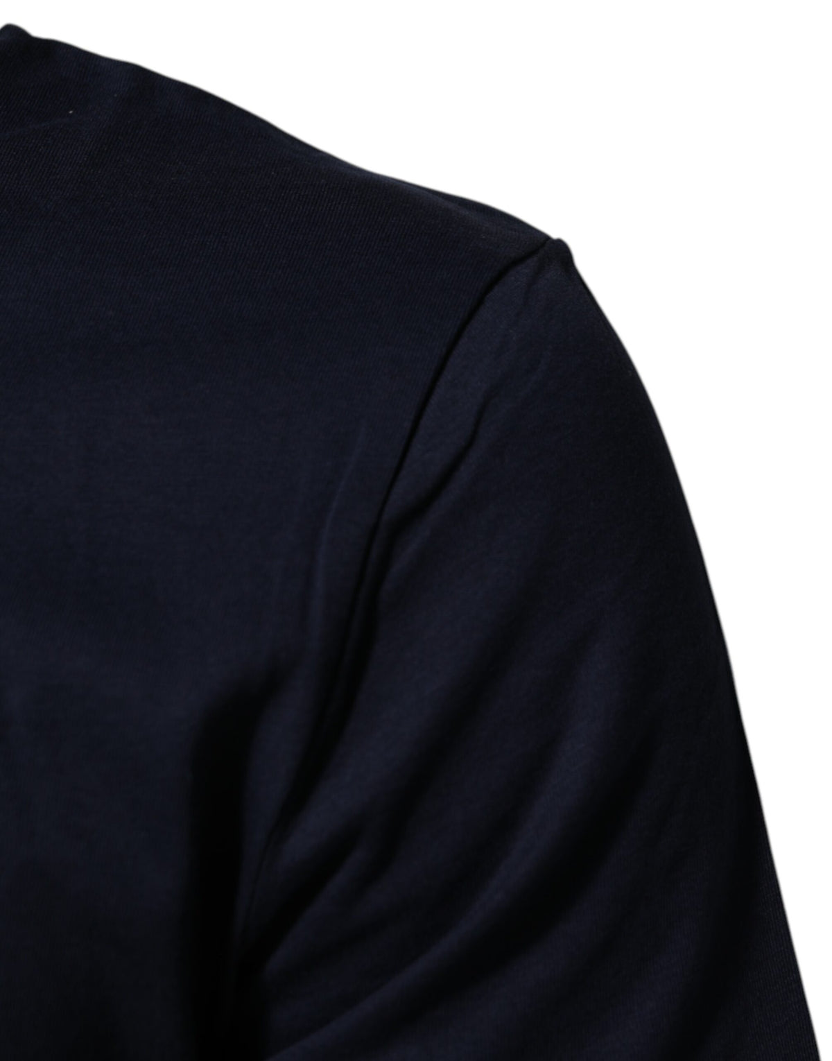 Dolce & Gabbana Men's Dark Blue Cotton T-Shirt with DG Logo Print
