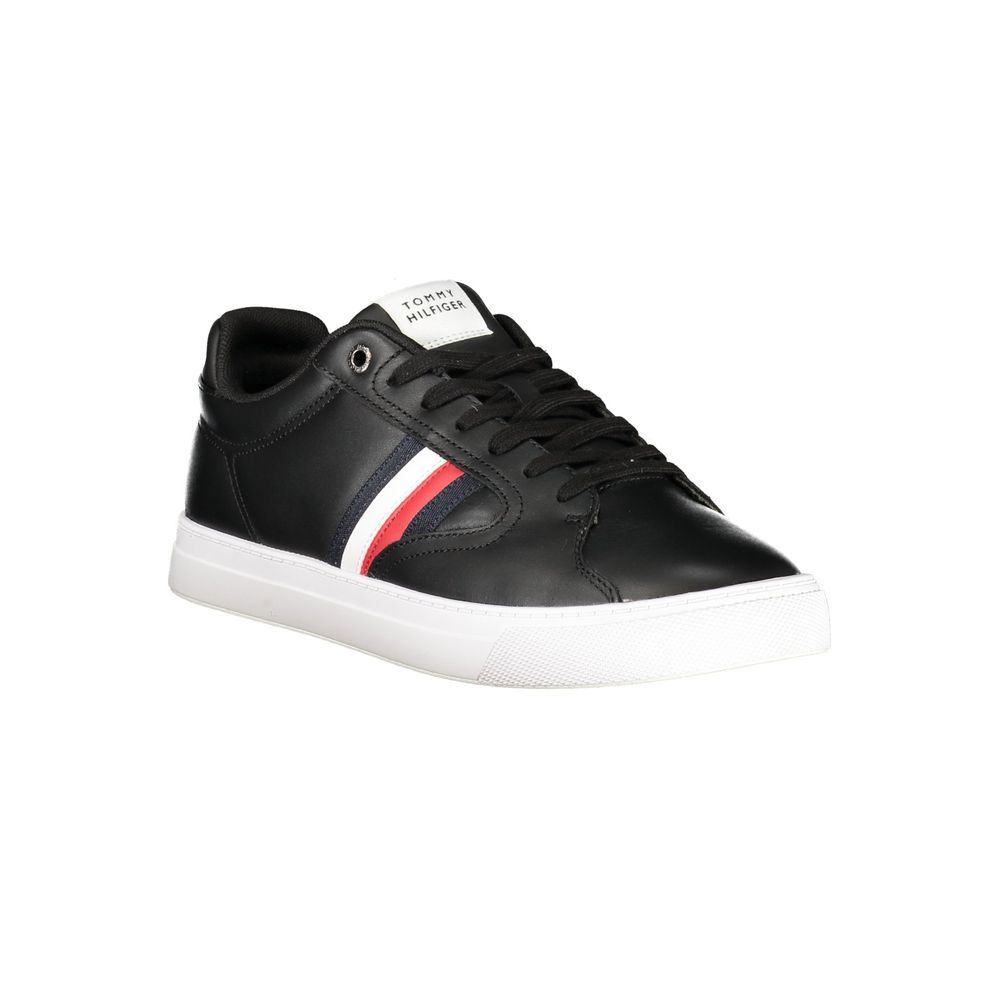 Tommy Hilfiger Black Men's Polyester Sneaker