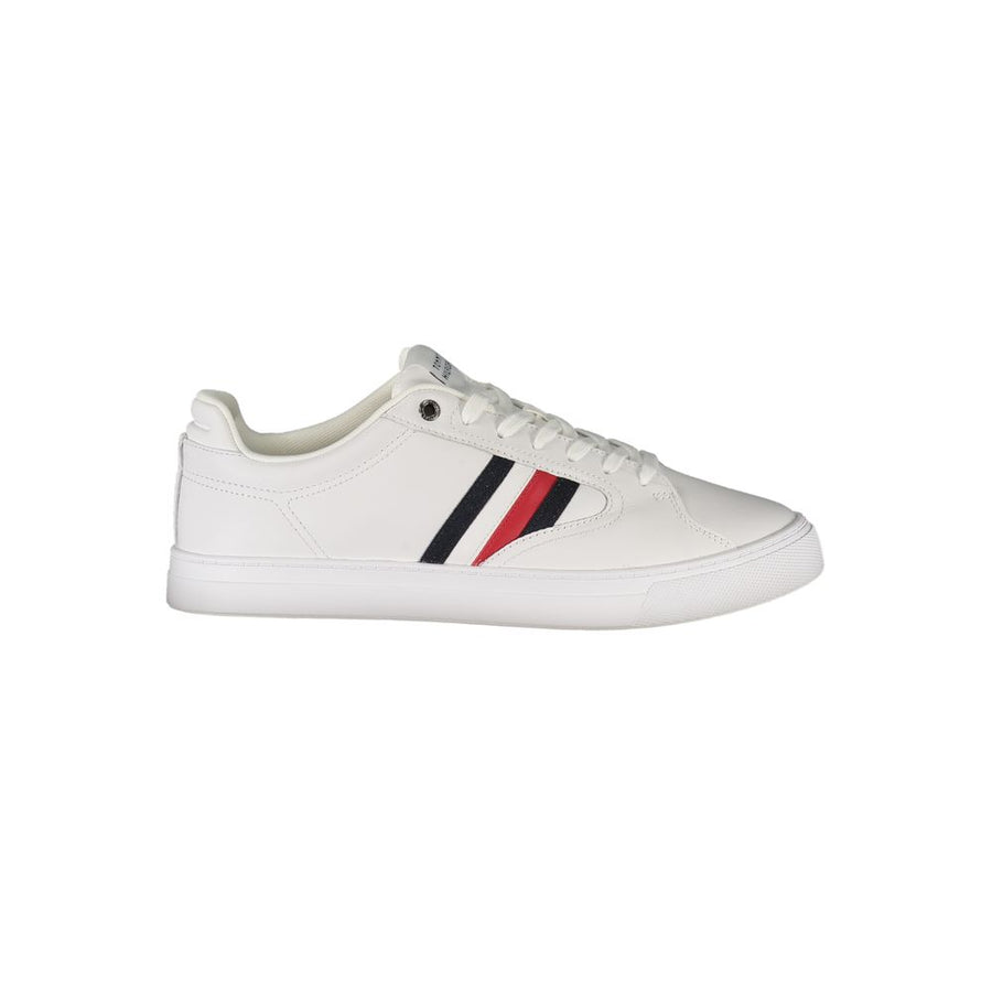 Tommy Hilfiger White Leather Men's Sneaker