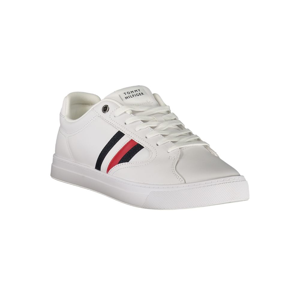 Tommy Hilfiger White Leather Men's Sneaker