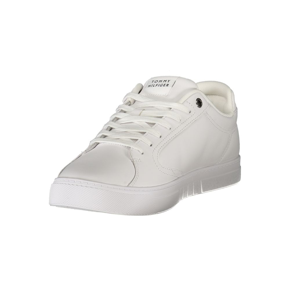 Tommy Hilfiger White Leather Men's Sneaker