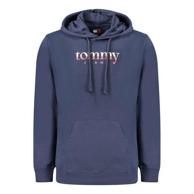 Tommy Hilfiger Blaues Herren-Kapuzensweatshirt aus Baumwolle