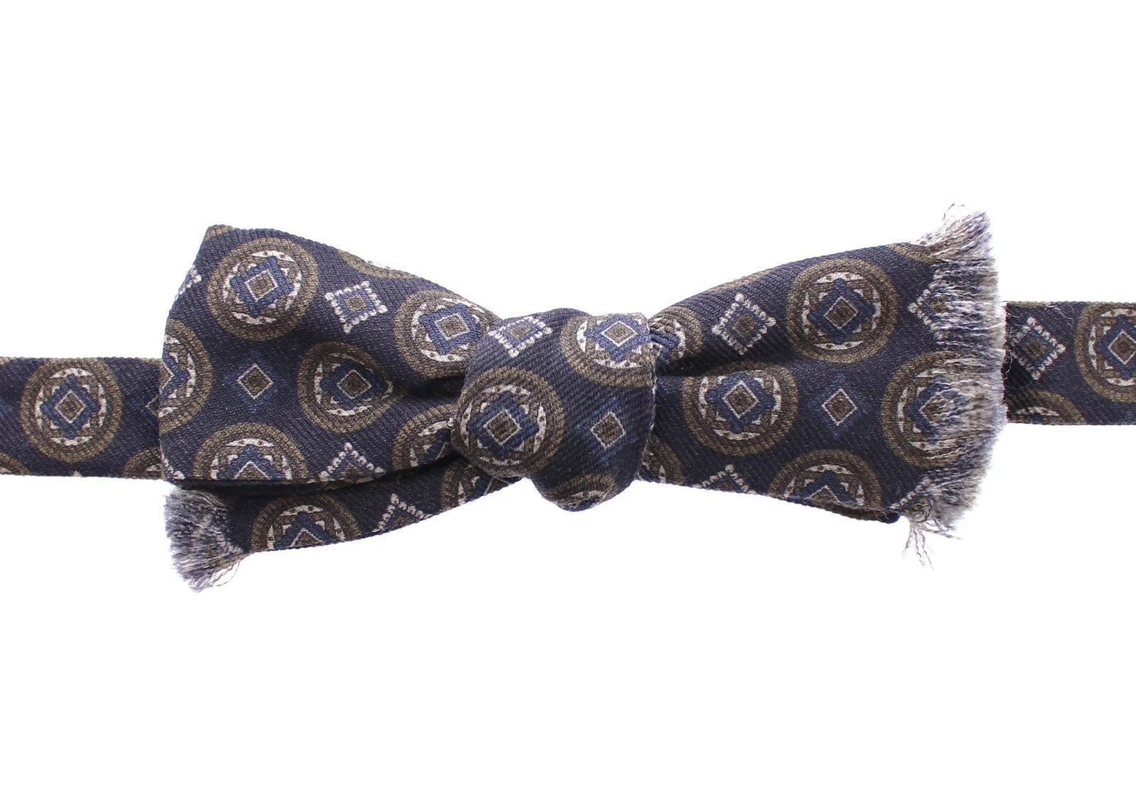 Dolce & Gabbana Blaue Seide Barock Fantasi Gebundene Fliege Papillon