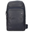 Piquadro Blaue Leder Umhängetasche