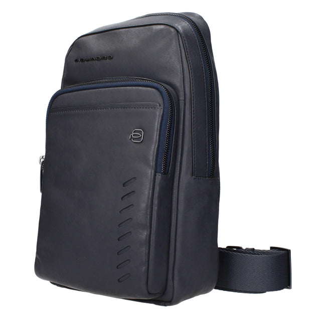 Piquadro Blaue Leder Umhängetasche