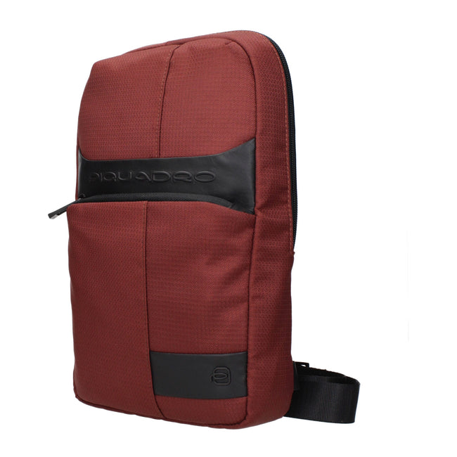 Piquadro Umhängetasche aus rotem Stoff