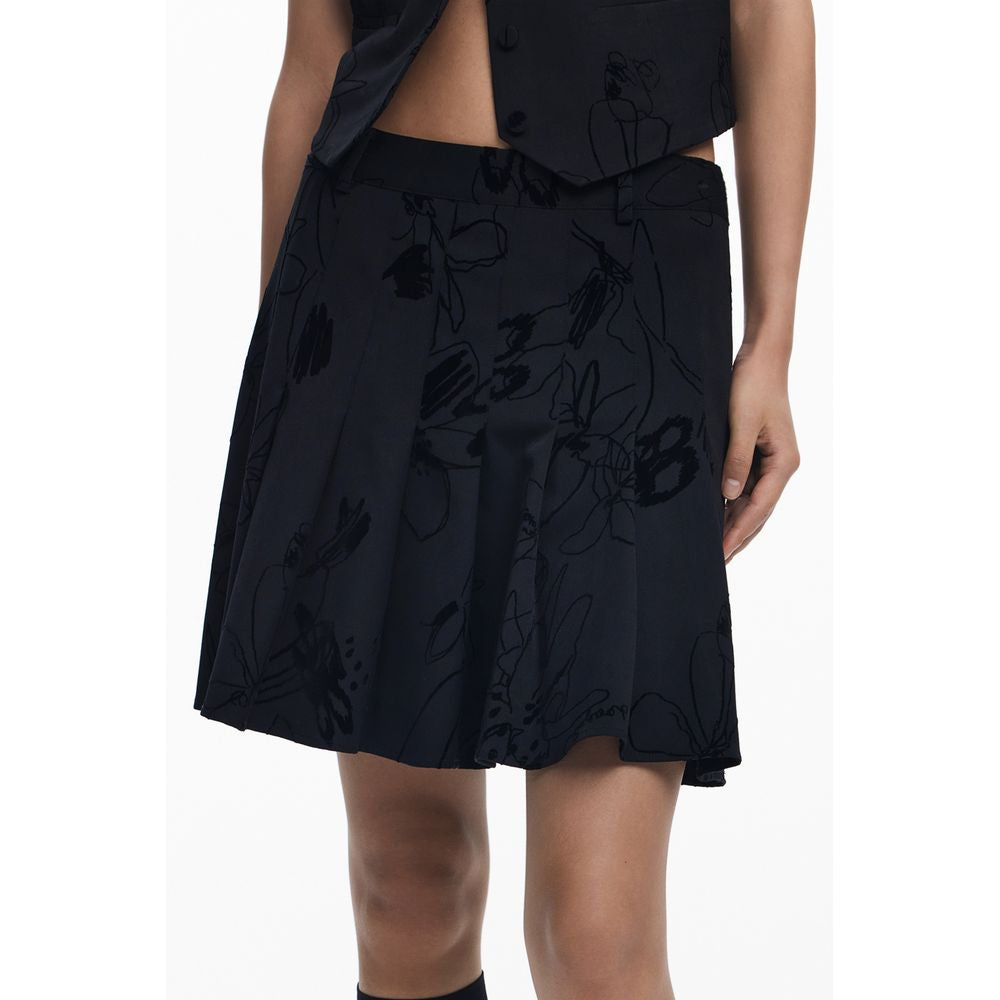 Desigual Women's Black Polyester Skirt
