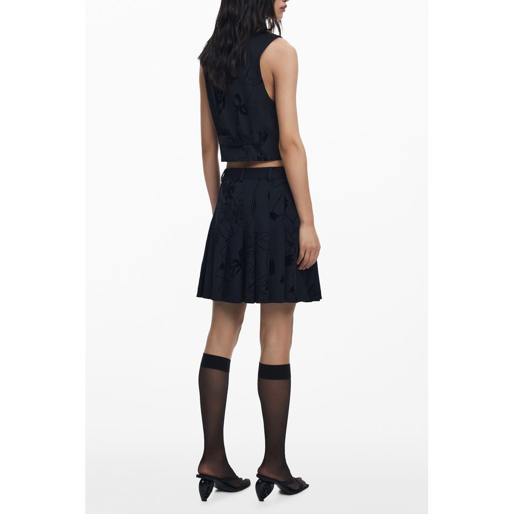 Desigual Women's Black Polyester Skirt