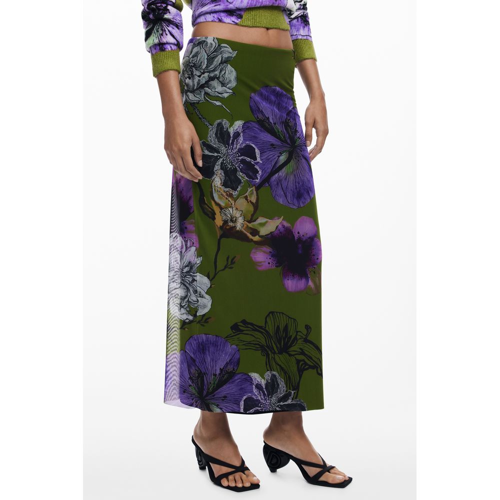 Desigual Green Polyester Women's Skirt