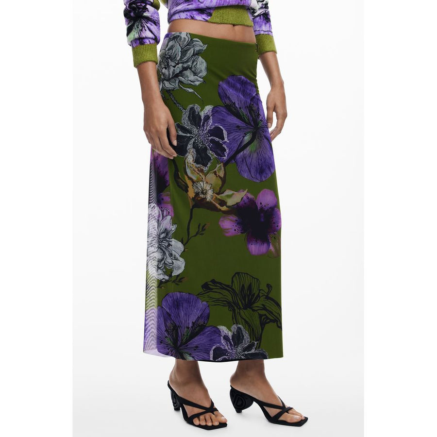 Desigual Green Polyester Women's Skirt