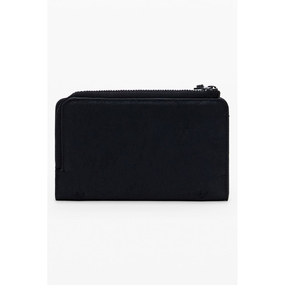 Desigual Nero Poliuretano Damen Geldbörse