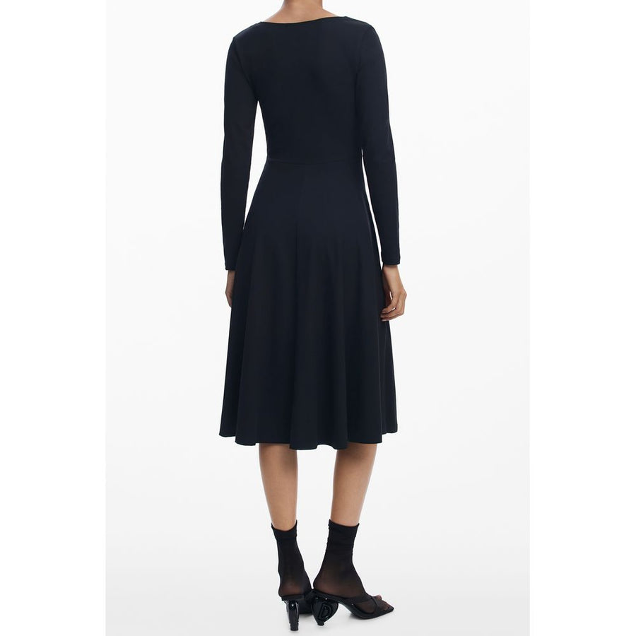 Desigual Black Cotton Casual Dress
