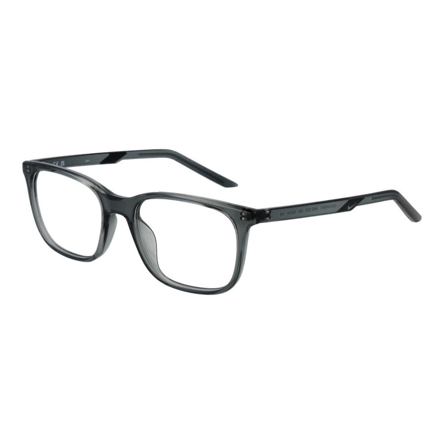 Nike Grey and Silver Stainless Steel Eyeglass Frames