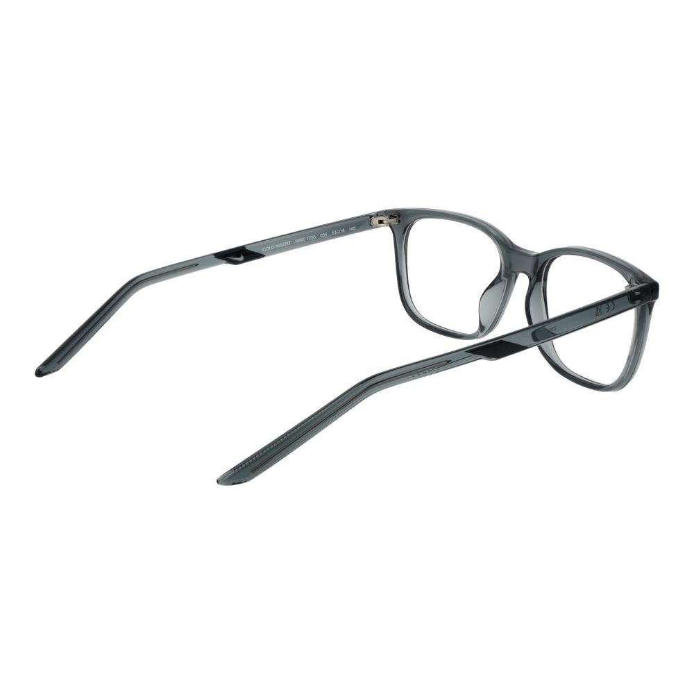 Nike Grey and Silver Stainless Steel Eyeglass Frames