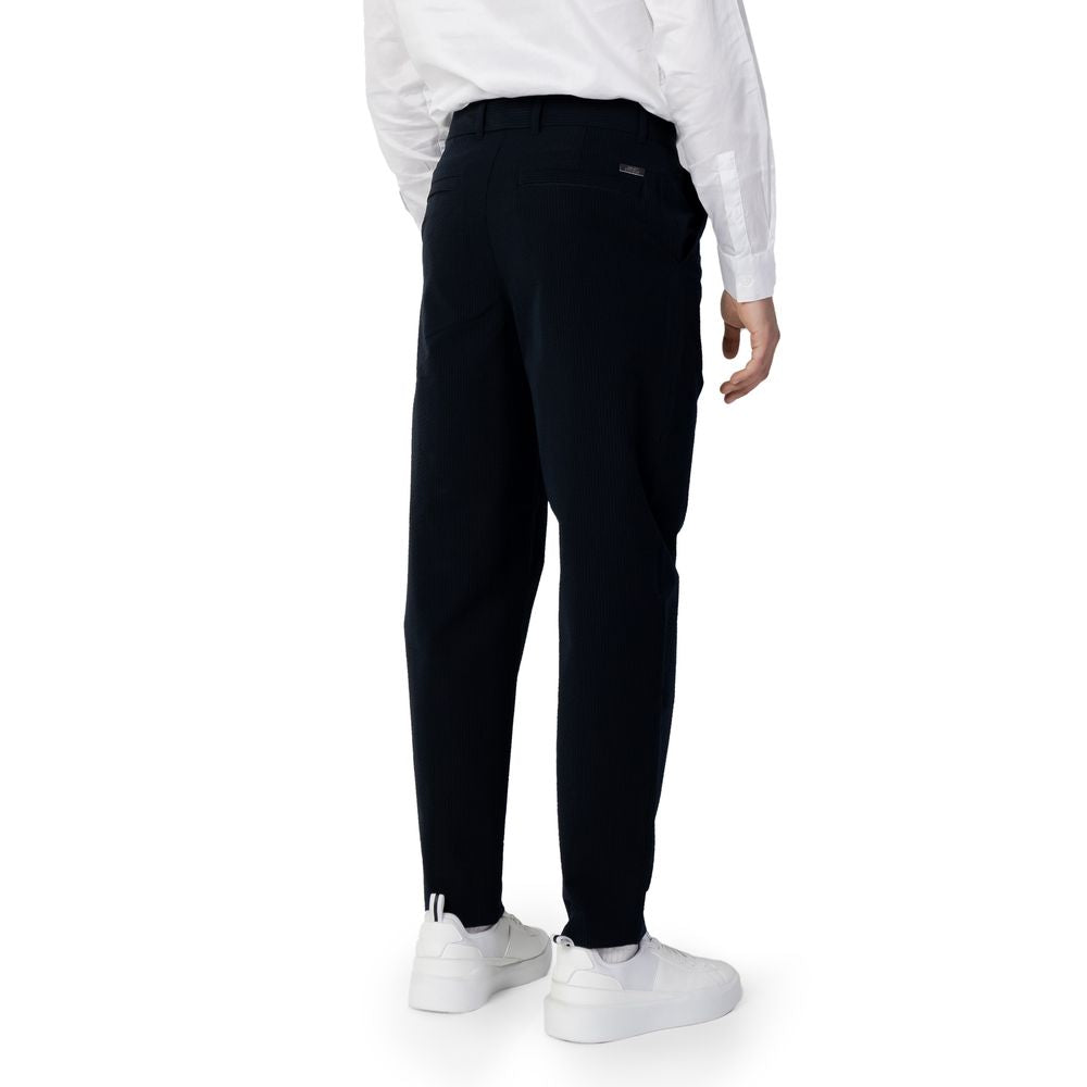 Armani Exchange Blaue Baumwoll-Freizeithose
