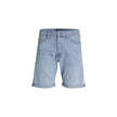Jack Jones Hellblaue Baumwoll-Bermudashorts