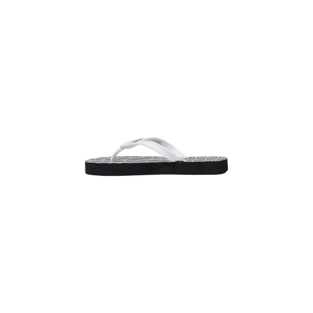 Armani Exchange Flip-Flops aus Gummi in Schwarz und Weiß