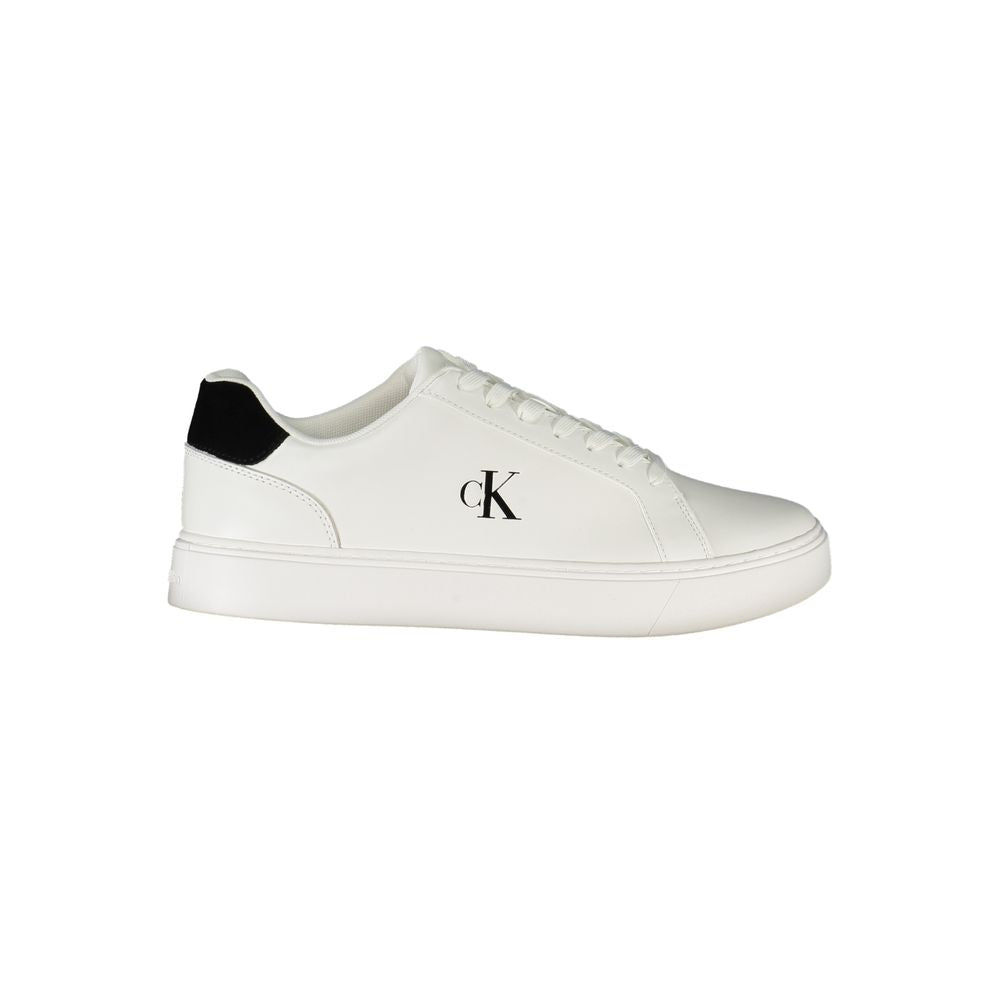 Calvin Klein White Polyurethane Men's Sneaker