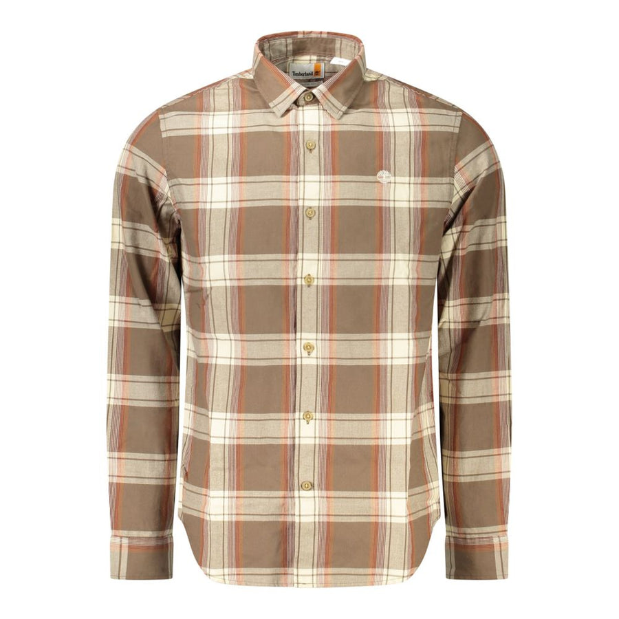 Timberland Men's Brown Cotton Shirt