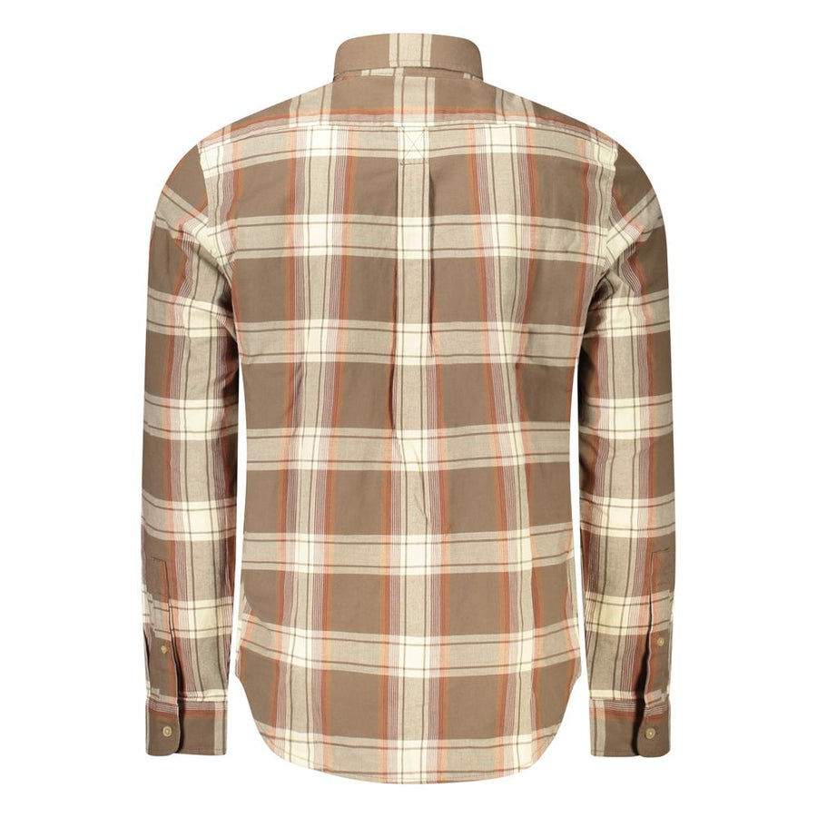 Timberland Men's Brown Cotton Shirt